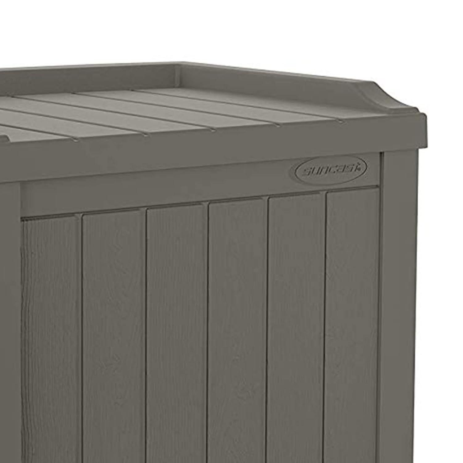 Suncast 22'' W 22 Gallons Water Resistant Resin Deck Box in Gray