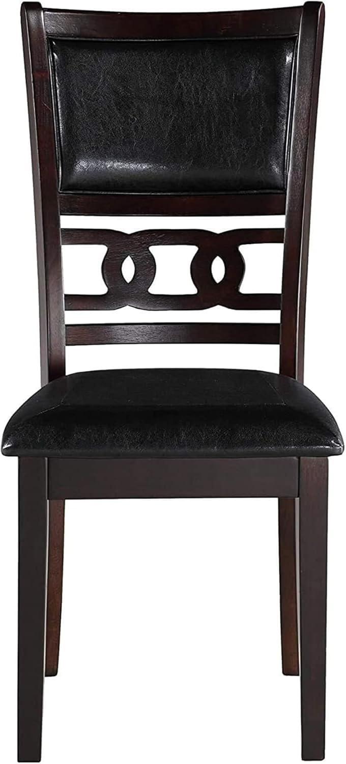 New Classic Furniture Gia Dining Collection with Table & 4 Chairs, Ebony