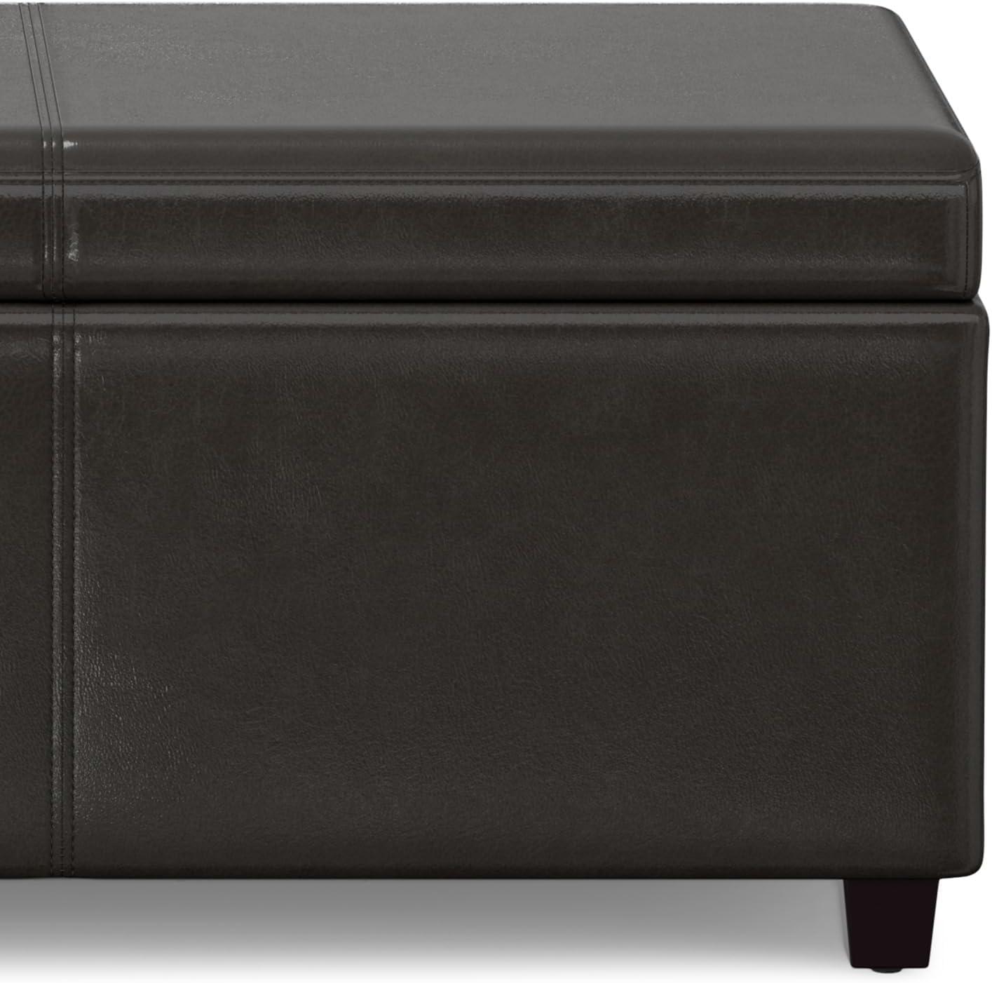 Avalon Faux Leather Upholstered Storage Bench