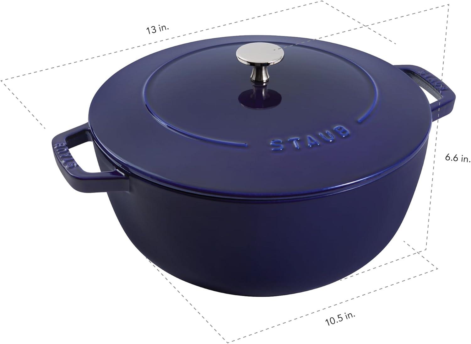Staub ® Dark Blue Cast Iron 5-Qt. Essential French Oven
