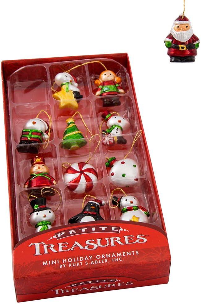 Kurt Adler 1.25-Inch Multicolor Resin Mini Ornament Set