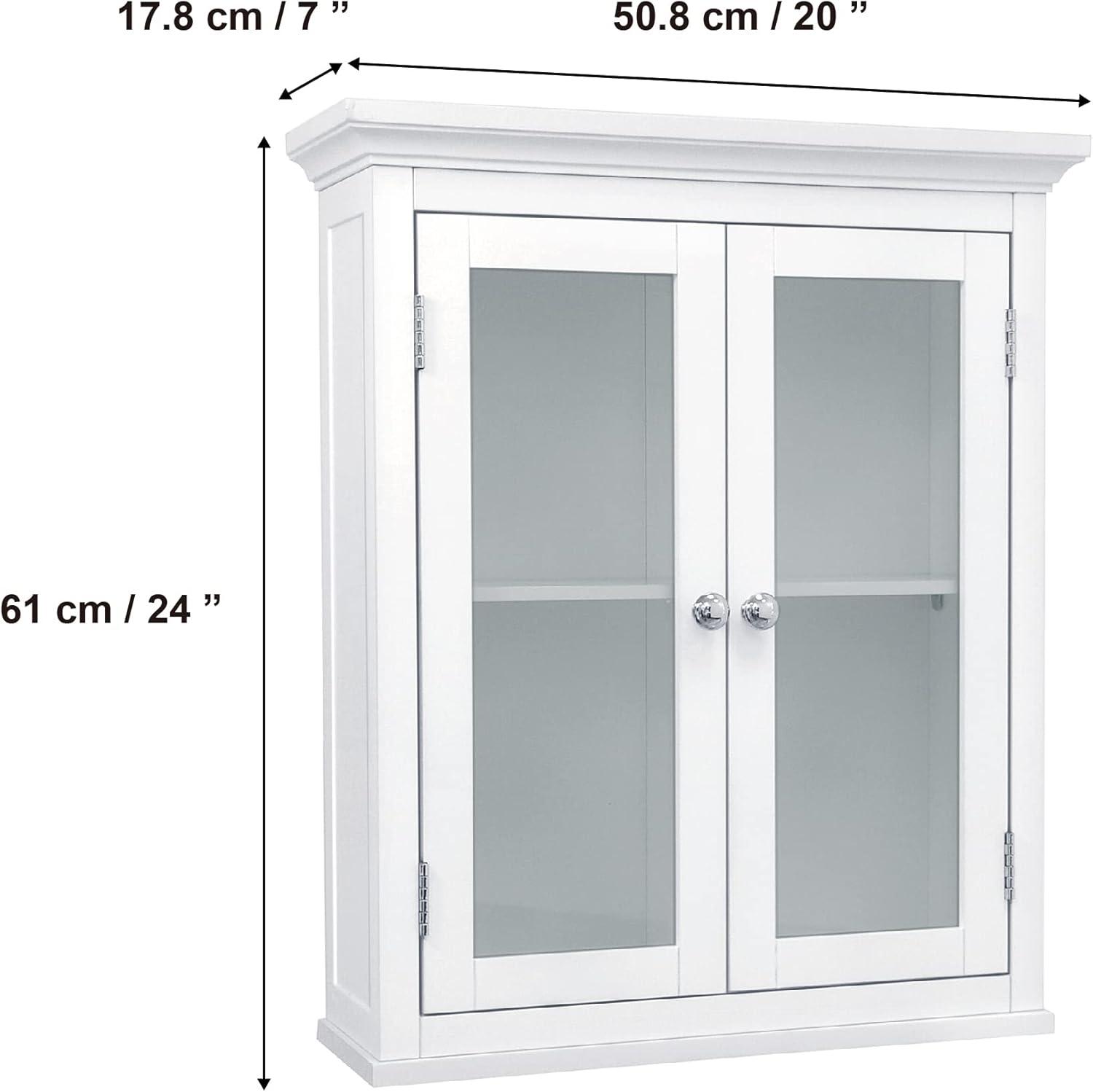 Teamson Home Madison 20" x 24.02" Removable Wall Cabinet, White