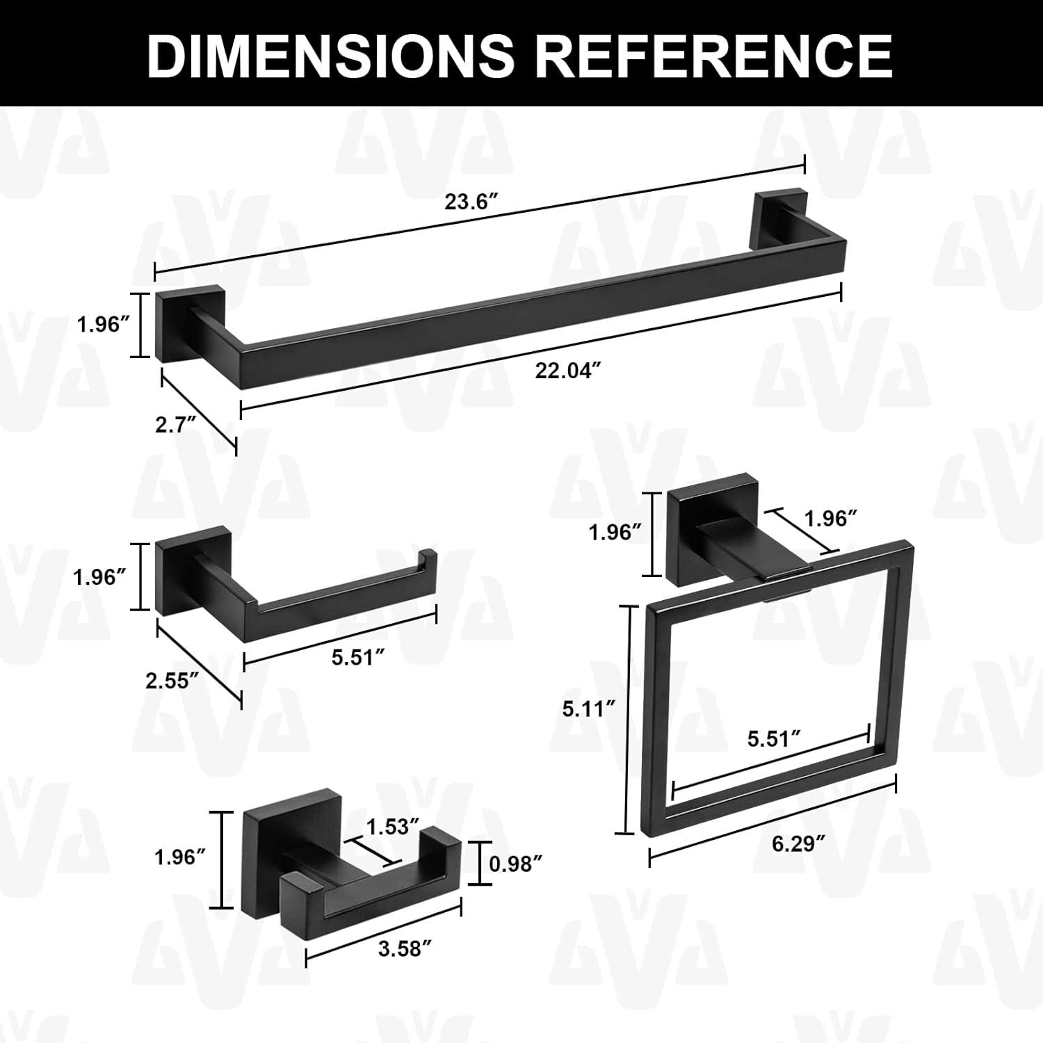 5 - Piece Bathroom Hardware Set