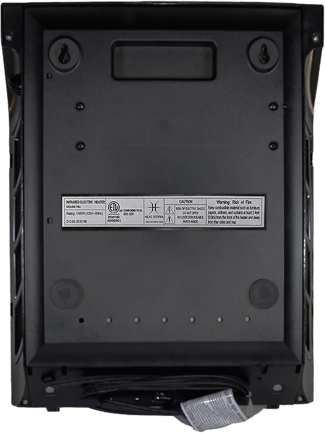 Heat Storm Heat Storm 1000 Watt 3400 BTU Electric Wall Mounted Space Heater with Adjustable Thermostat , Remote Included and with Digital Display