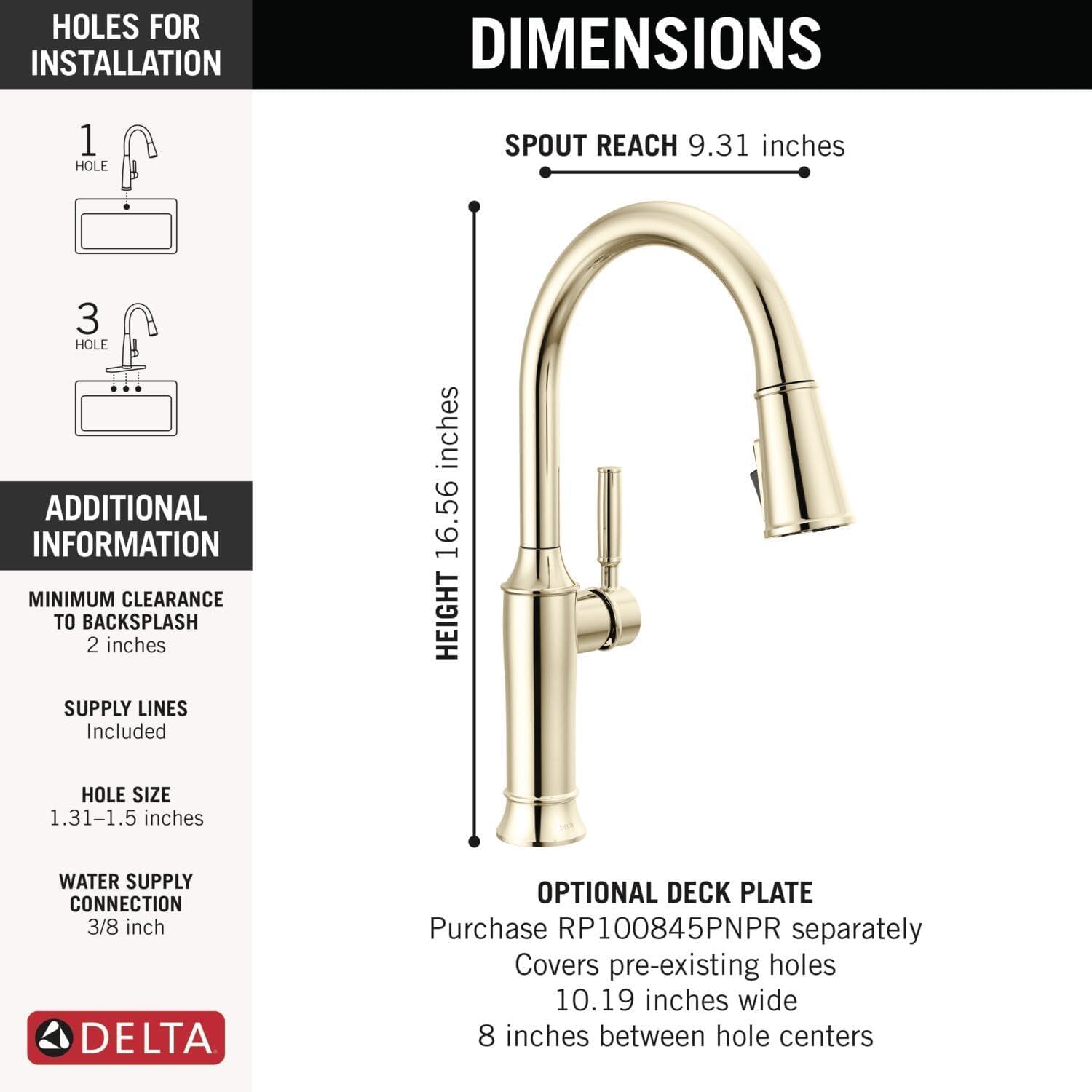 Polished Nickel Single Handle Pull Down Kitchen Faucet