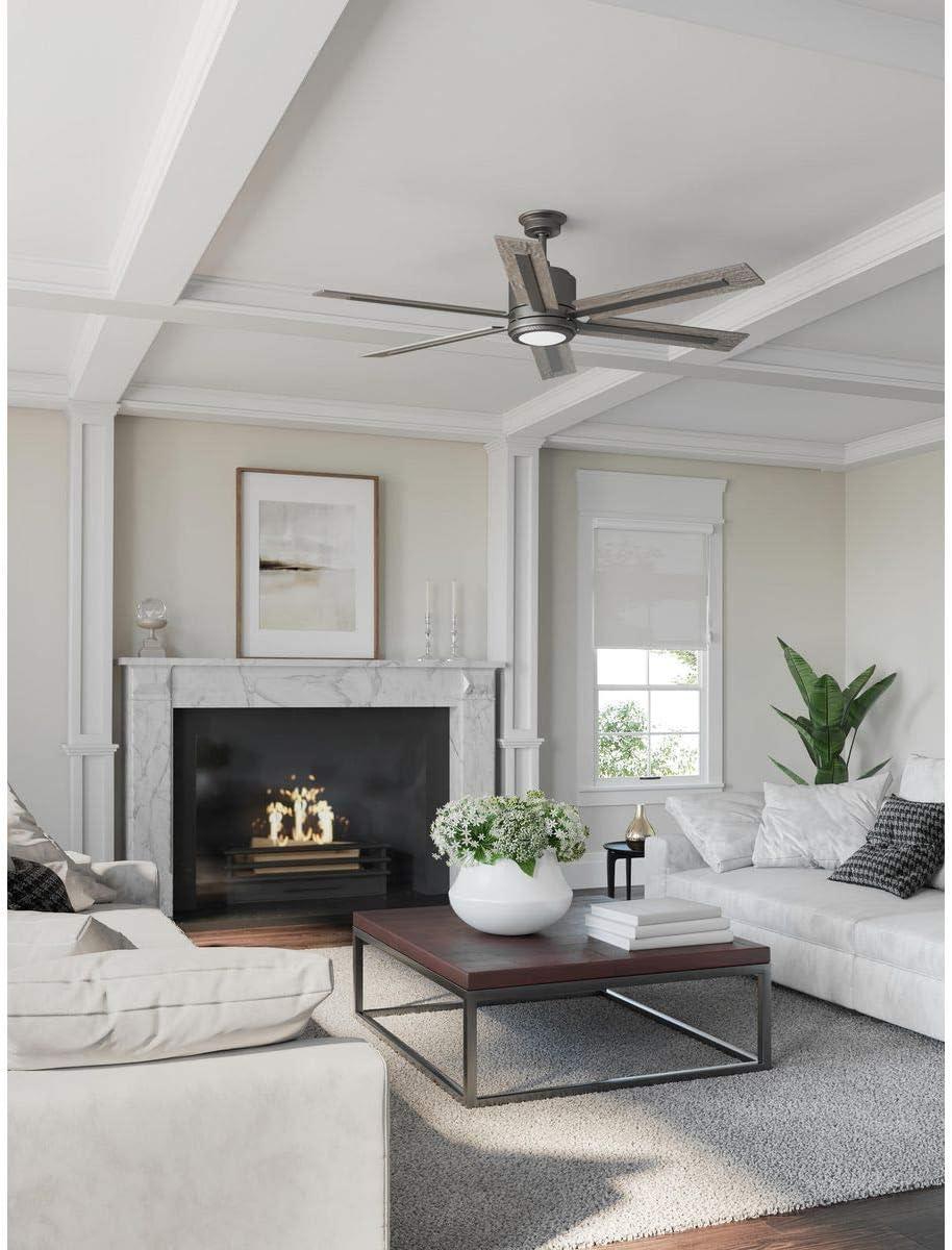 P2586-7130K-Progress Lighting-Glandon - Wide - Ceiling Fan - 1 Light - Handheld Remote in Transitional style - 60 Inches wide by 17.13 Inches