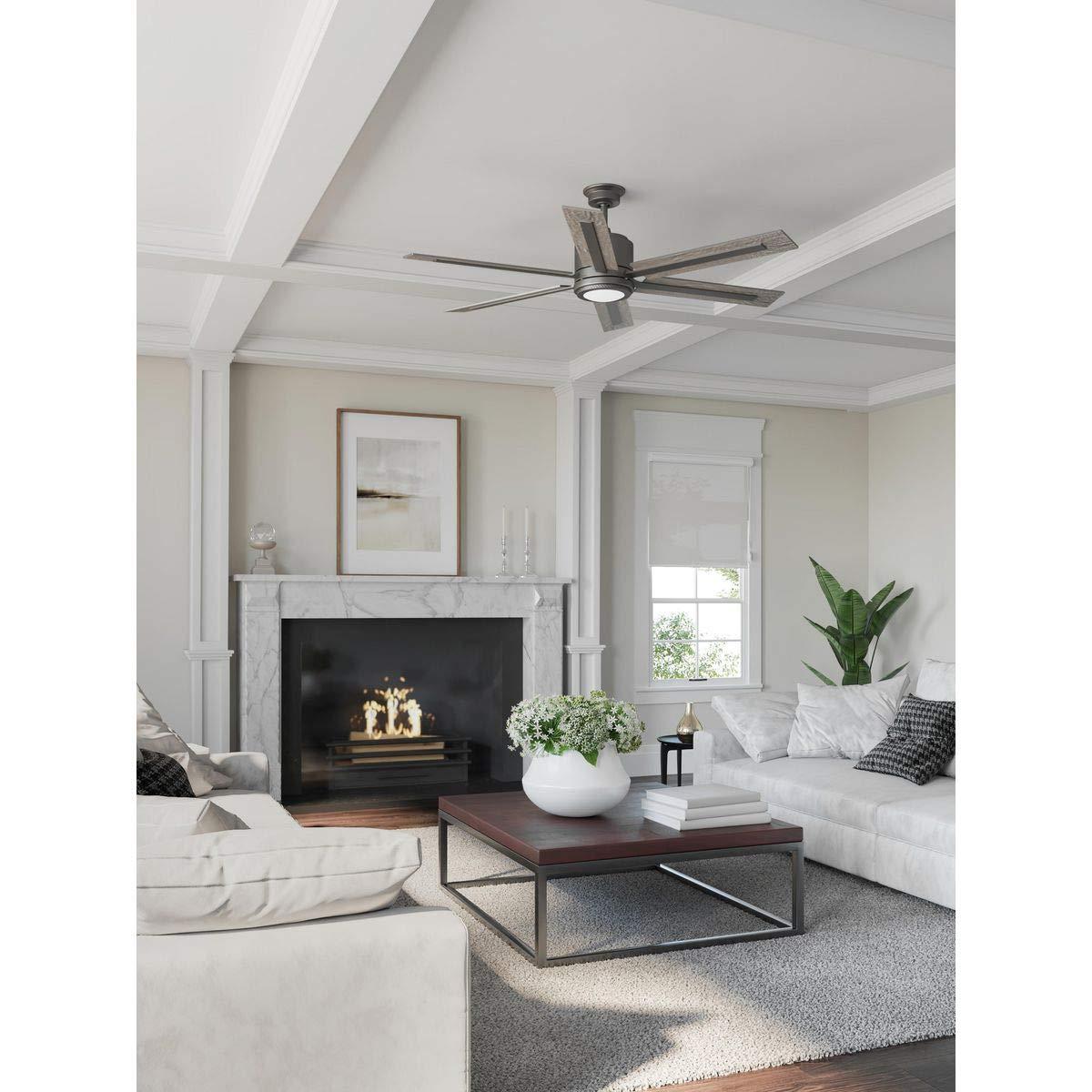 P2586-7130K-Progress Lighting-Glandon - Wide - Ceiling Fan - 1 Light - Handheld Remote in Transitional style - 60 Inches wide by 17.13 Inches
