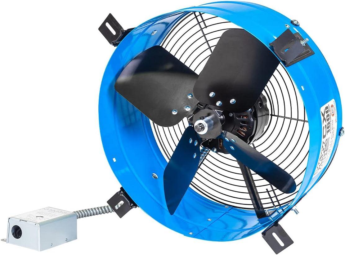 Maxx Air Professional Grade Gable Mount | Power Attic Ventilator, 2.6-Amp 60-Hz Motor and 14-Inch Blade | Quiet Home Attic Fan 1300 CFM | 1,850 SQ. FT. (Red)