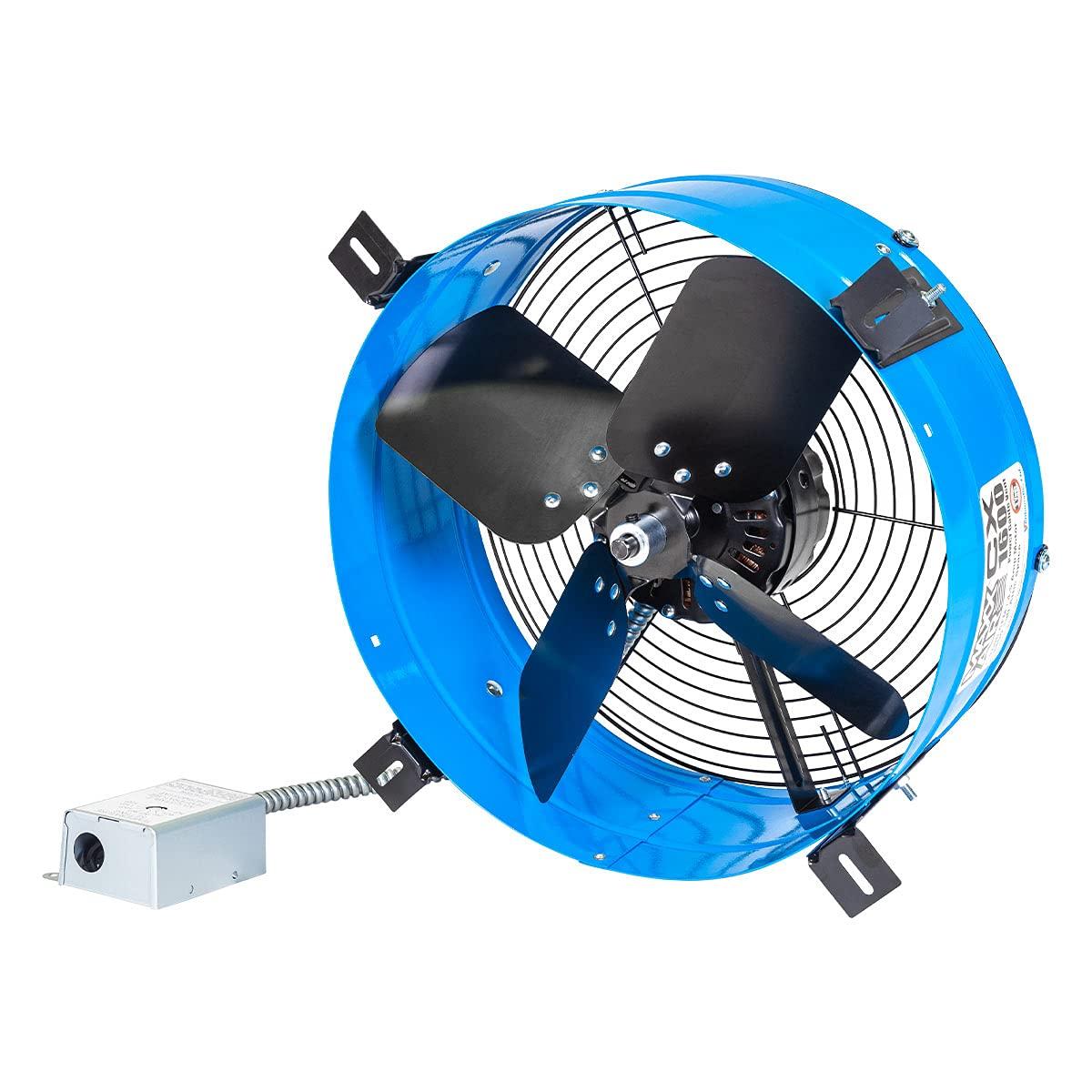 Maxx Air Professional Grade Gable Mount | Power Attic Ventilator, 2.6-Amp 60-Hz Motor and 14-Inch Blade | Quiet Home Attic Fan 1300 CFM | 1,850 SQ. FT. (Red)