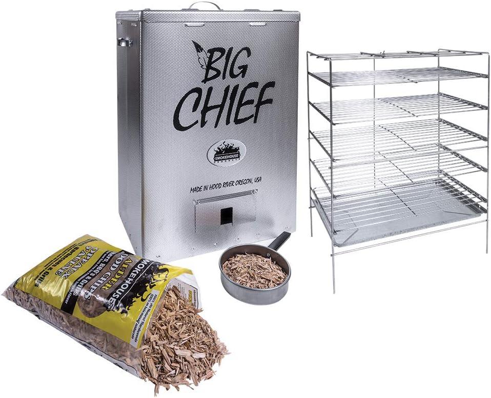 Big Chief 26" Electric Top-Load Smoker with 5-Rack Chrome Grill