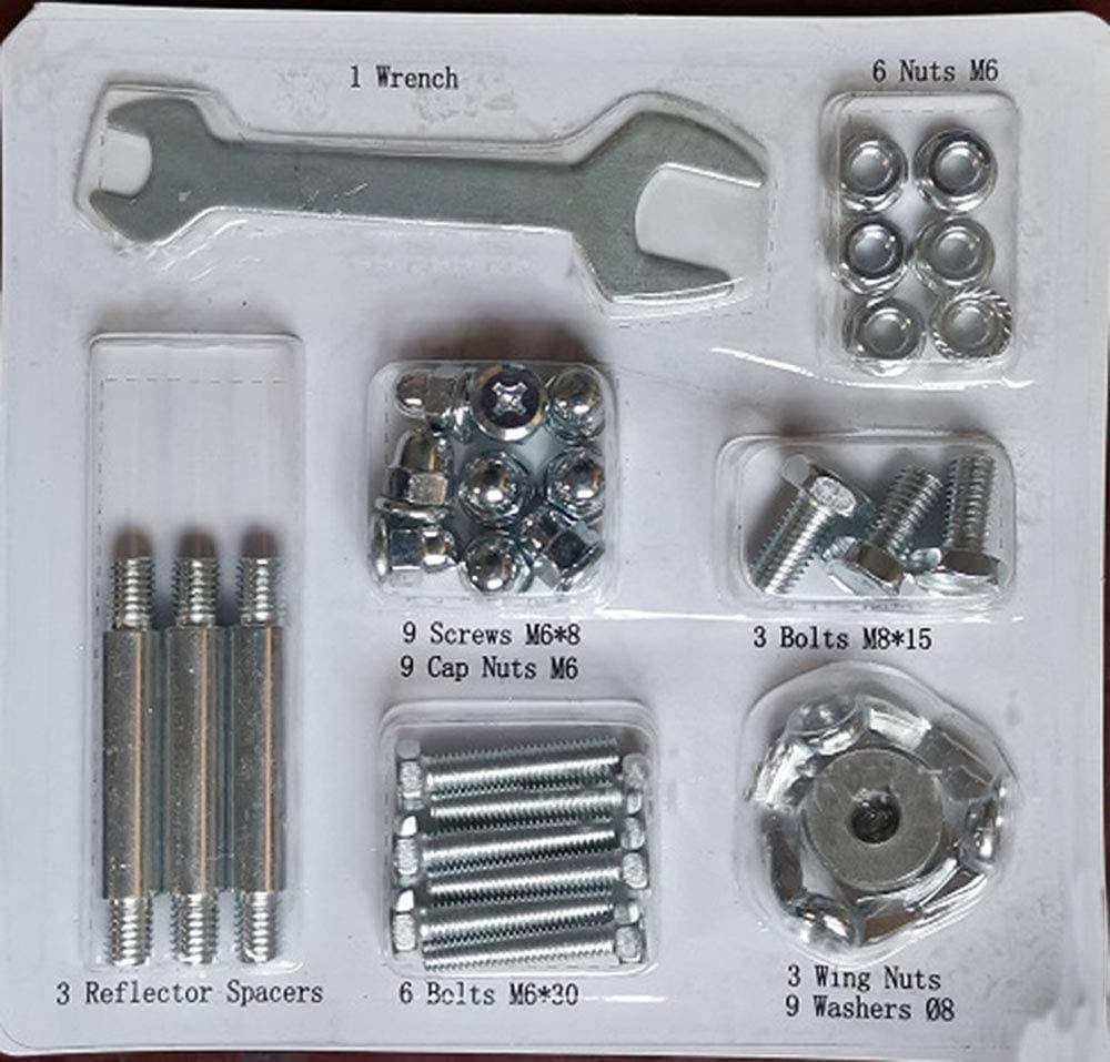 Outdoor Heaters for Patio Heater Replacement Parts-Bolt & Nut Set Patio Heater Reflector Shield Accessories Round Umbrella Outdoor Heaters for Patio Hardware