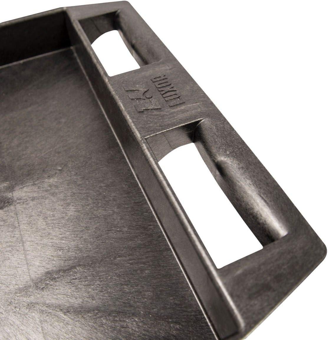 Luxor 18" x 27.25" Two Shelf Tub Utility Cart - Black