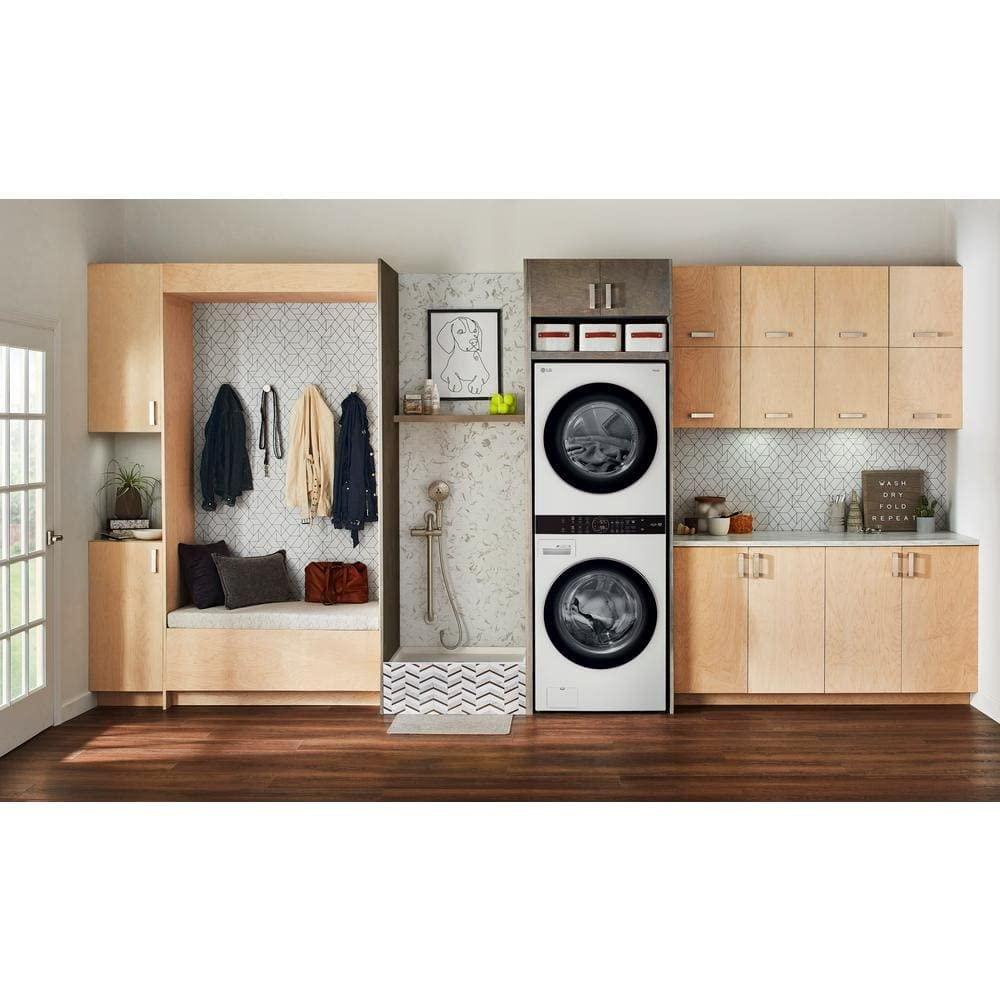 LG WKE100HWA 27 inch White WashTower™ with Center Control™ 4.5 cu. ft. Washer and 7.4 cu. ft. Electric Drye