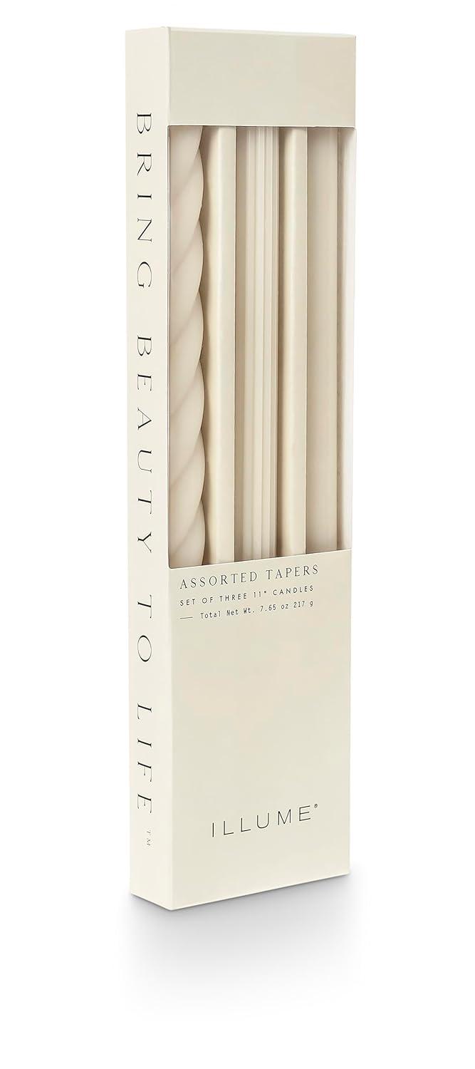 Beautifully Done Unscented Assorted Candle Tapers 3-Pack