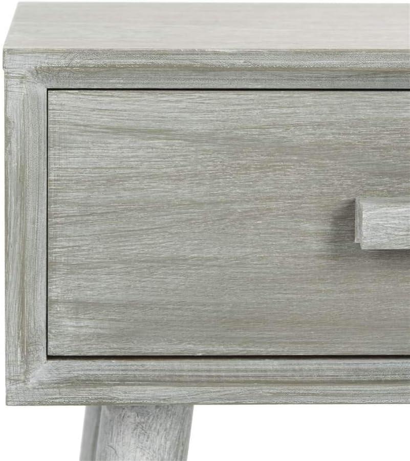 Lyle 1 Drawer Side Table - SlateGrey - Safavieh.