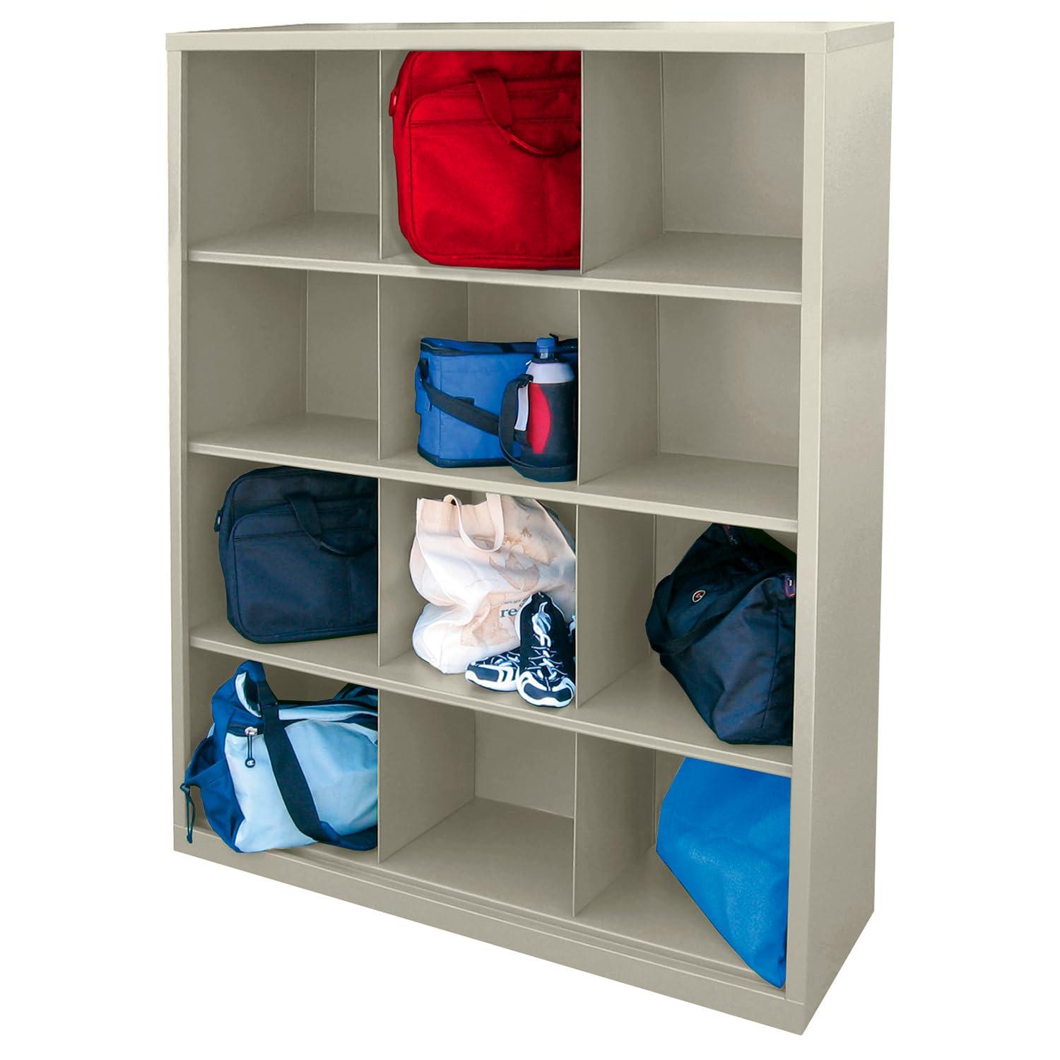 Cubby 66 in. Height All Steel Storage Organizer in Putty