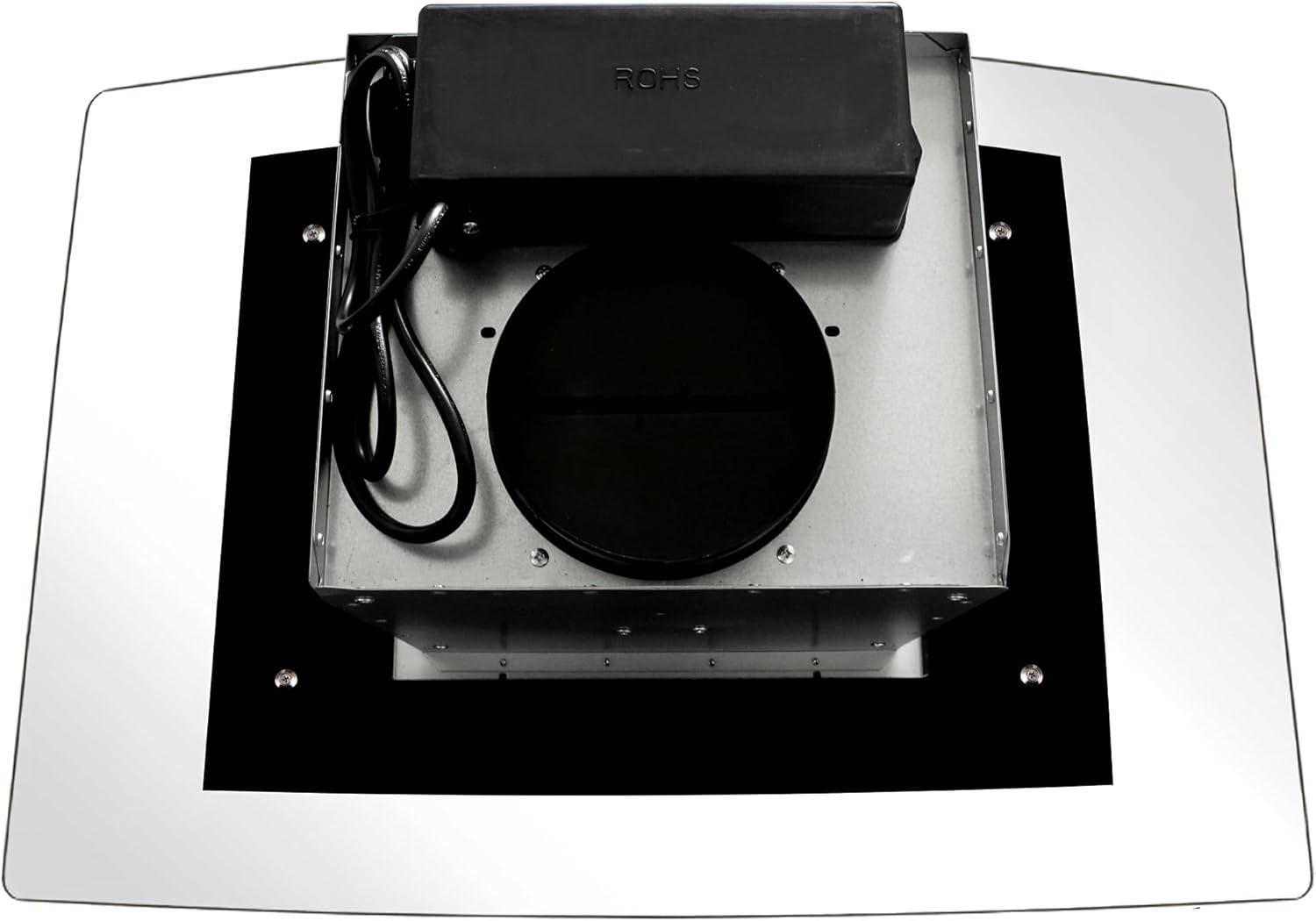 Cosmo 30 in. Ducted Island Range Hood in Stainless Steel with LED Lighting and Permanent Filters