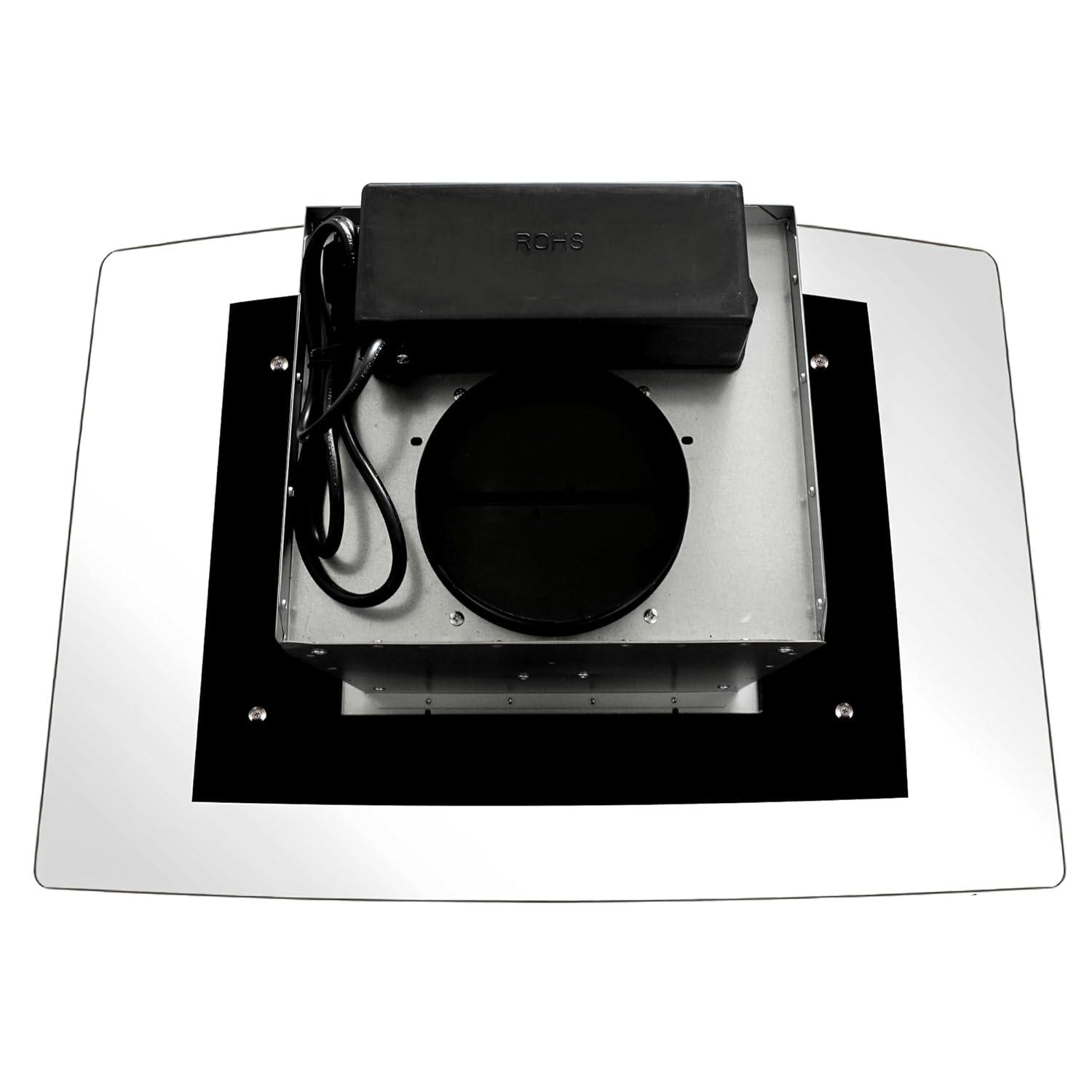 Cosmo 30 in. Ducted Island Range Hood in Stainless Steel with LED Lighting and Permanent Filters