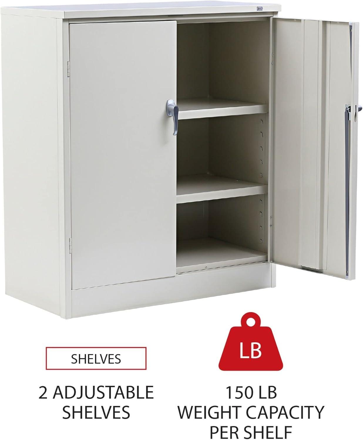 Alera® Assembled 42" High, 2 Shelf Storage Cabinet