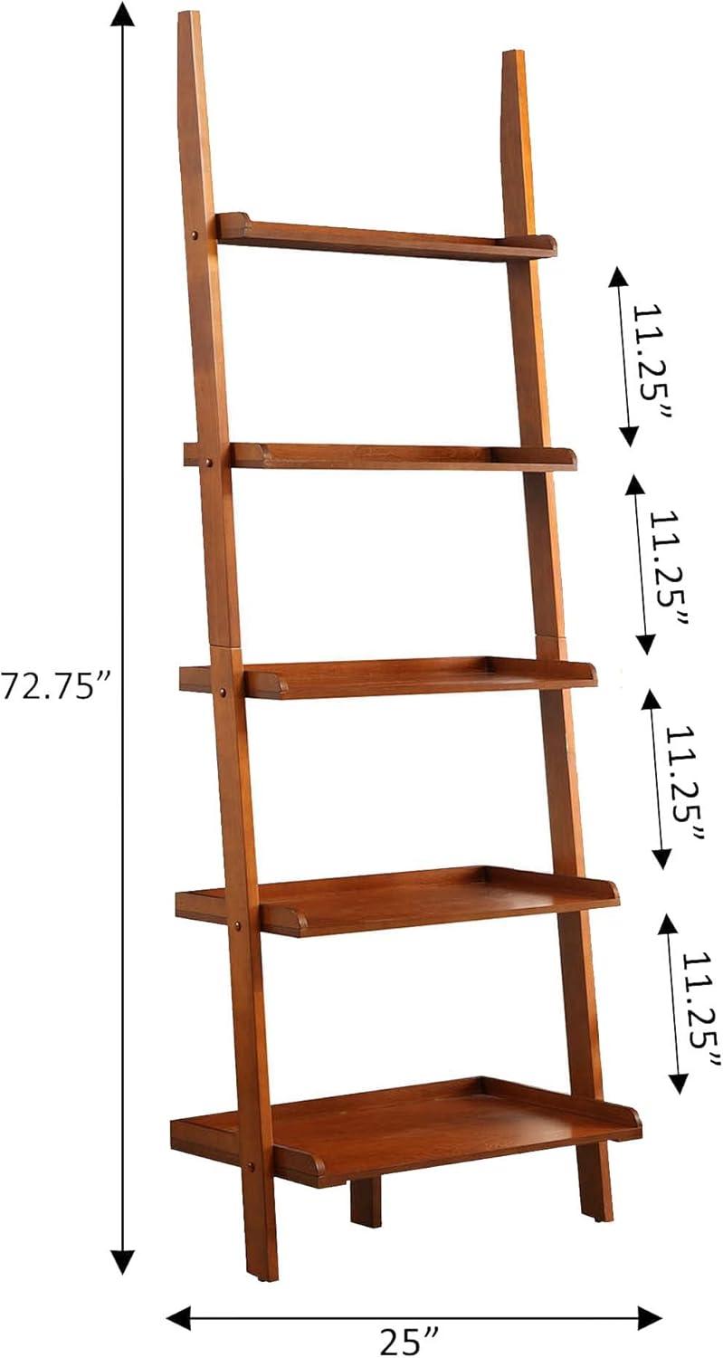 Convenience Concepts American Heritage Bookshelf Ladder, Cherry