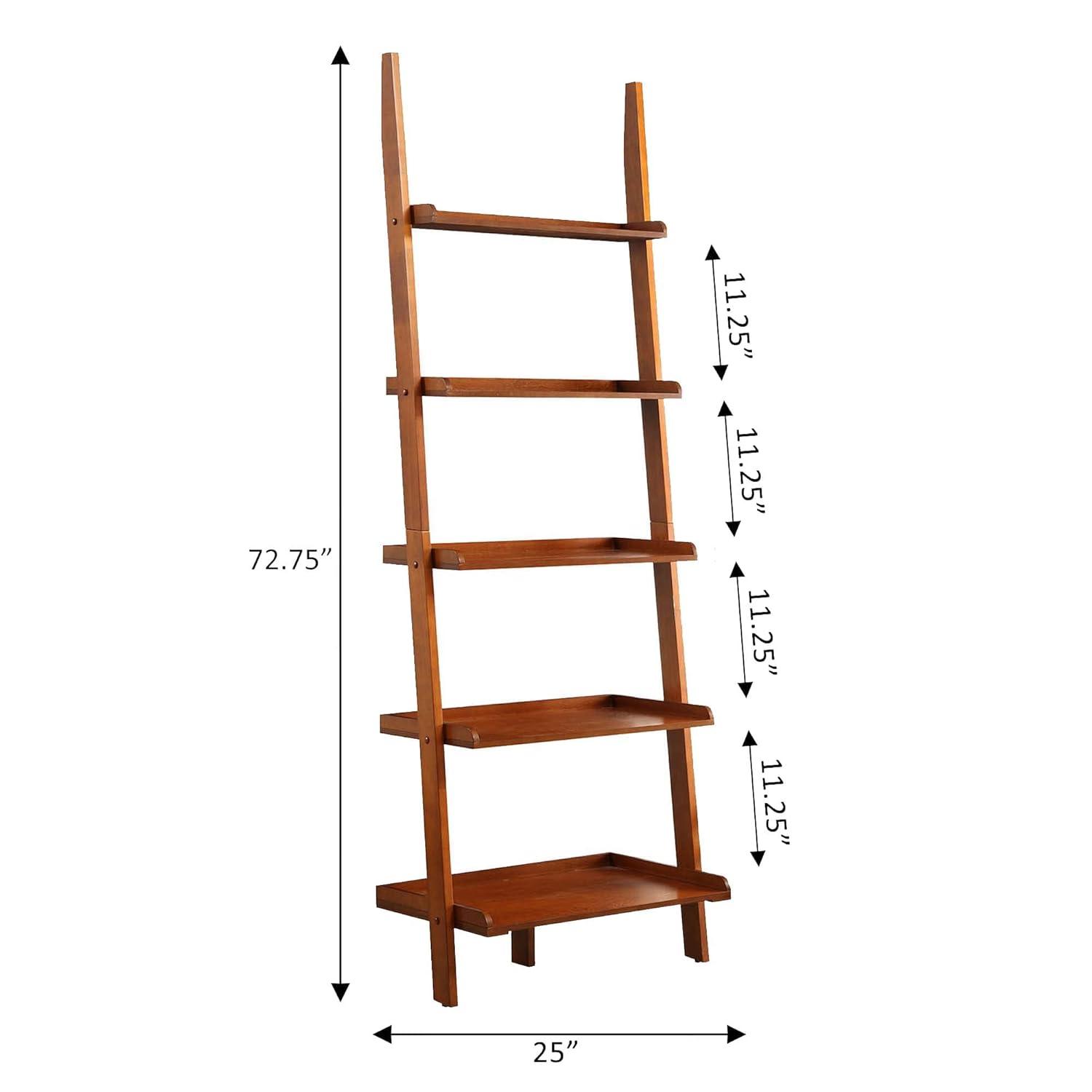 Convenience Concepts American Heritage Bookshelf Ladder, Cherry