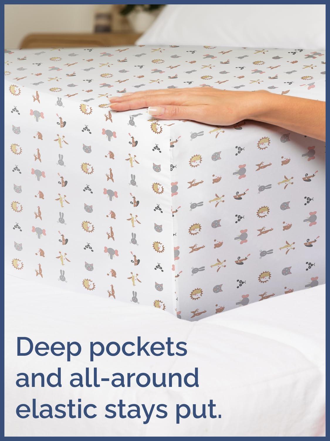 CGK Linens 4 Piece Kids Microfiber Sheet Set - Wrinkle Free - Cute, Cozy, Soft