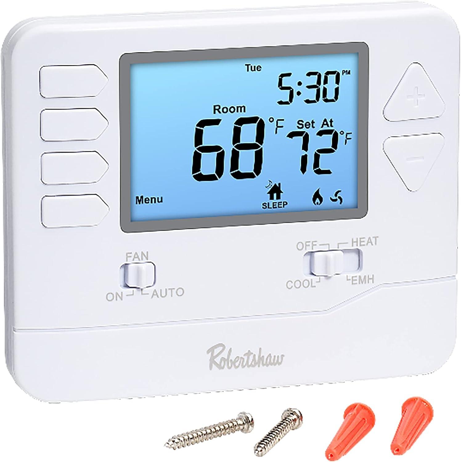 Robertshaw RS8210 Non-Programmable Multi-Stage 2H/1C Wall Thermostat