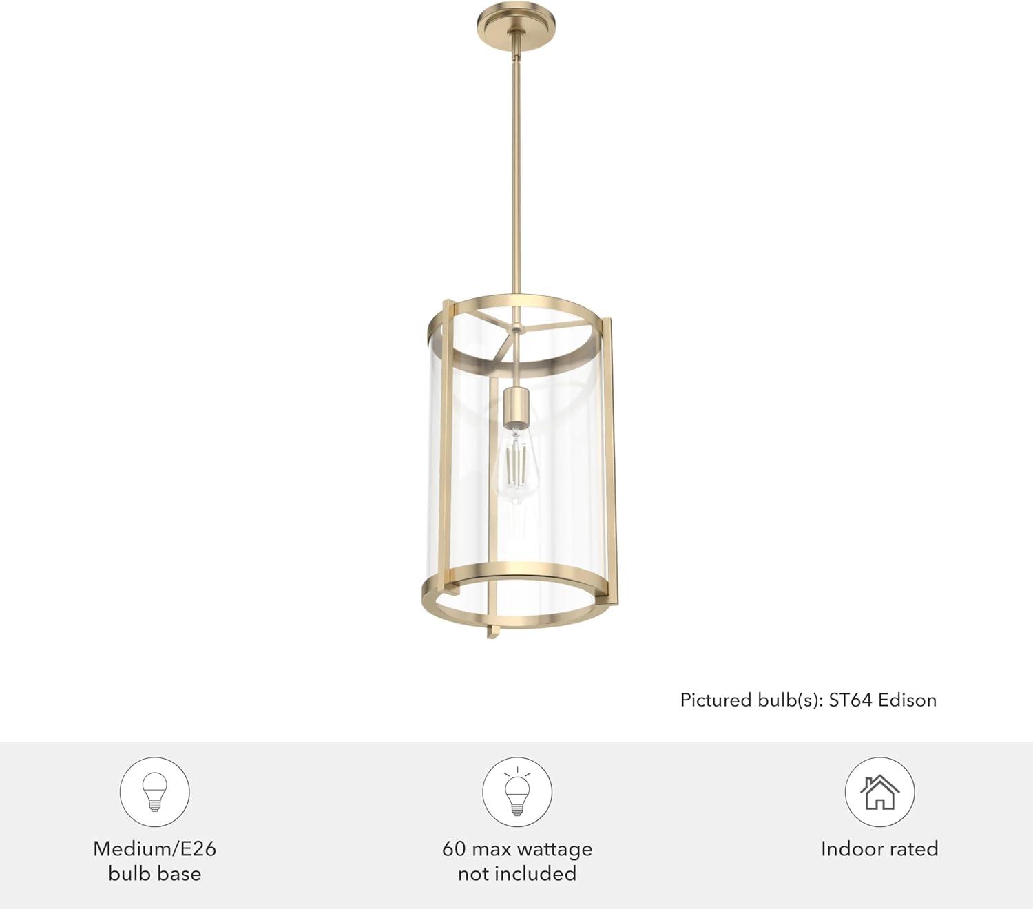 Hunter Astwood Alturas Gold 1 Light Pendant Ceiling Light Fixture