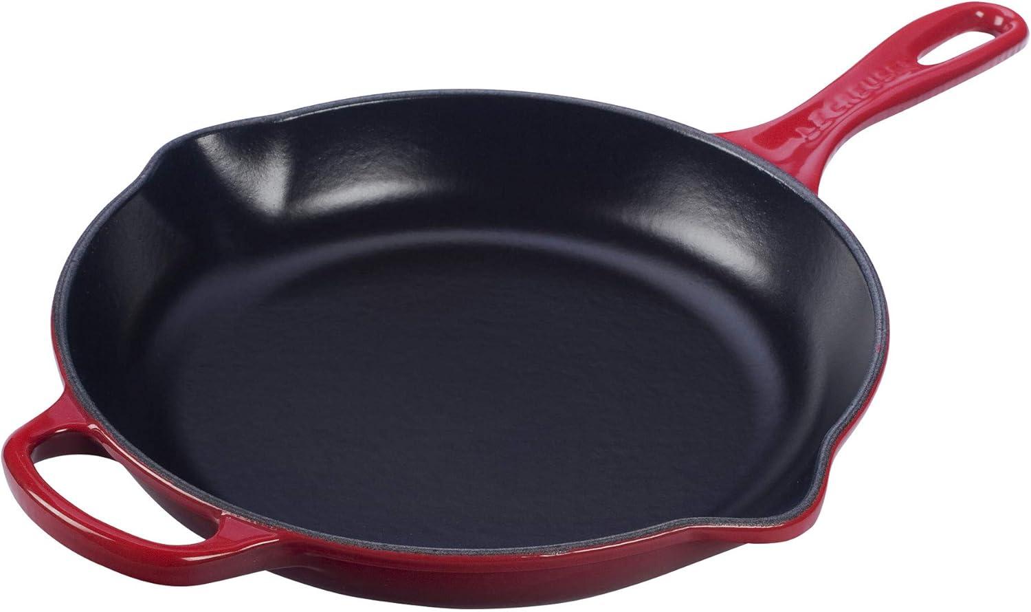 Cerise Enameled Cast Iron 3-Piece Cookware Set