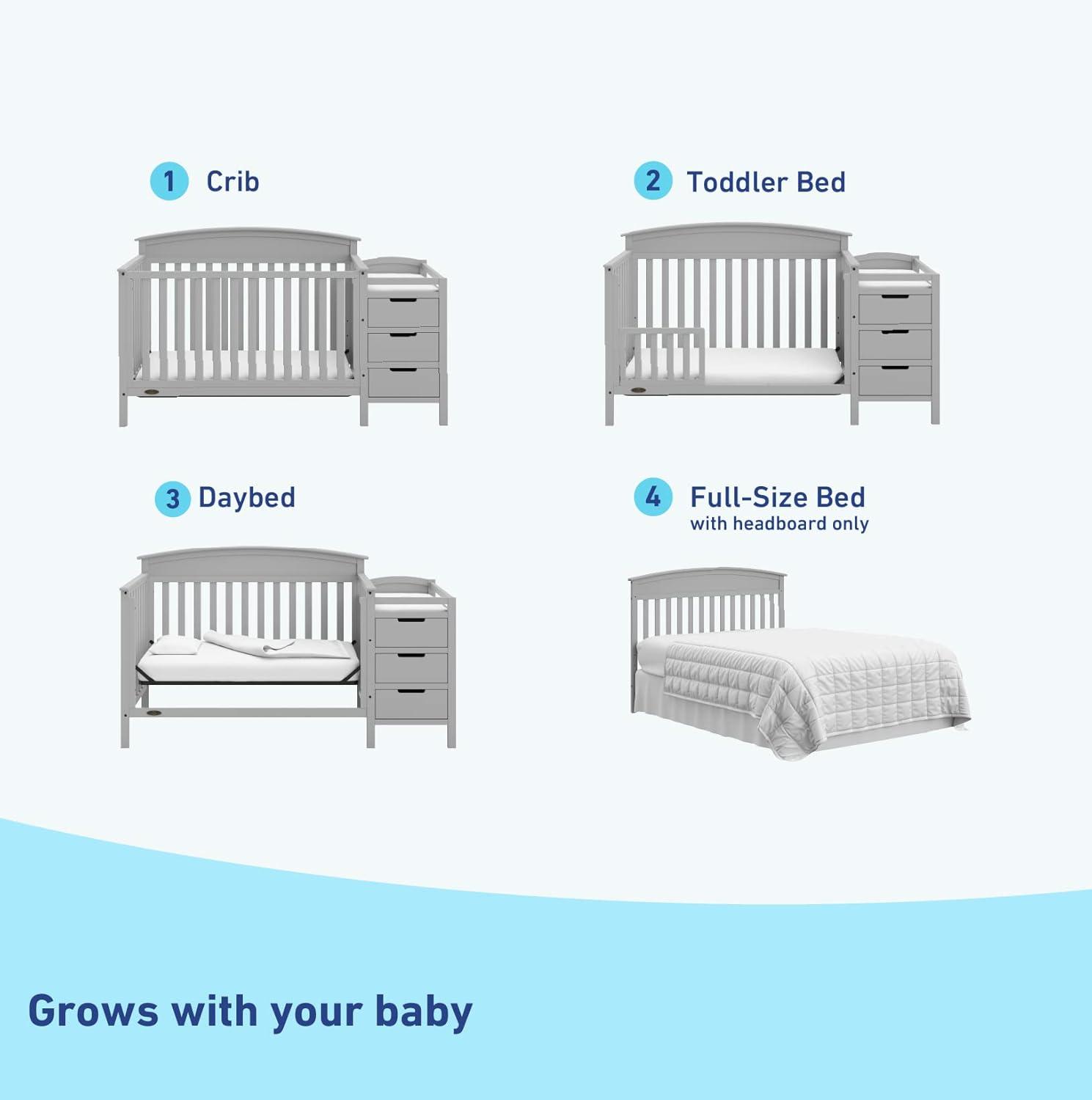 Graco Benton 4-in-1 Convertible Crib and Changer
