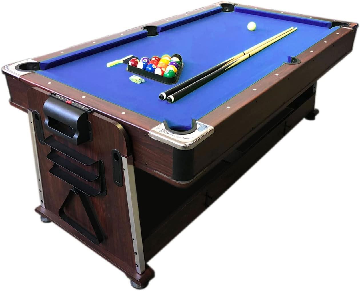 7 FT Multi Games Pool Table Blue Air Hockey + Table Tennis + Table Top – Bullet