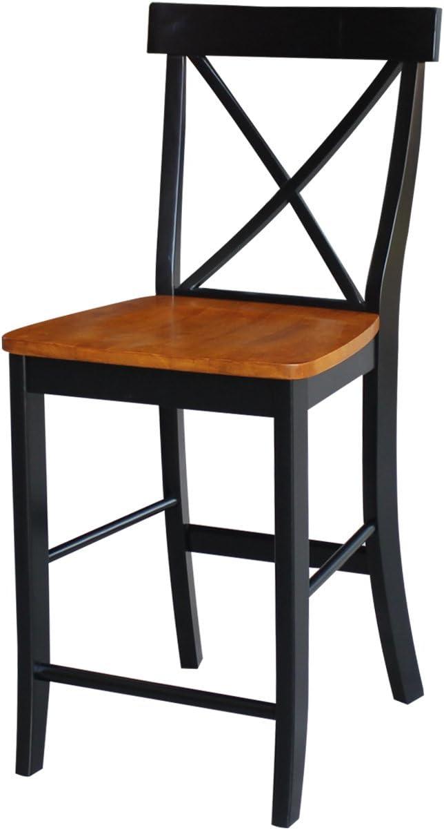 24" Martha X Back Counter Height Barstool - International Concepts