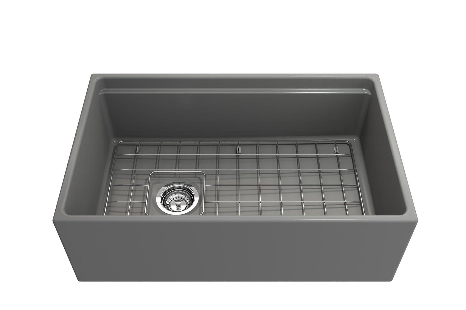 Contempo 33'' L Farmhouse Apron-Front Fireclay Kitchen Sink
