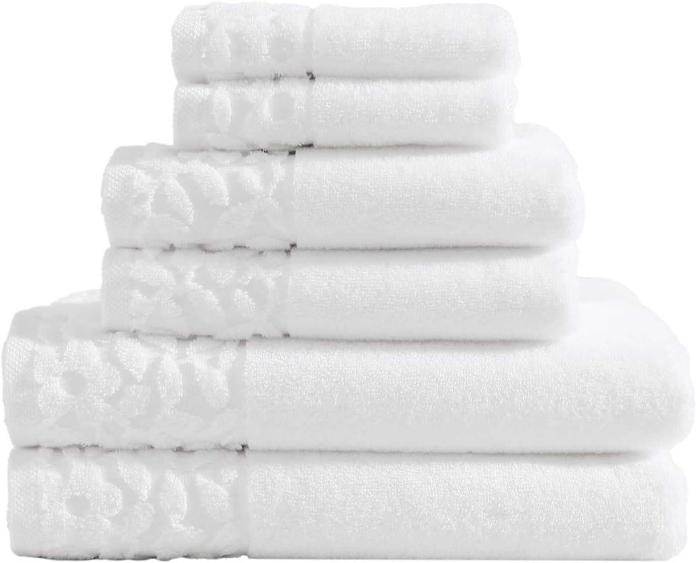 Laura Ashley Marilyn Solid Cotton 6 Piece Towel Set