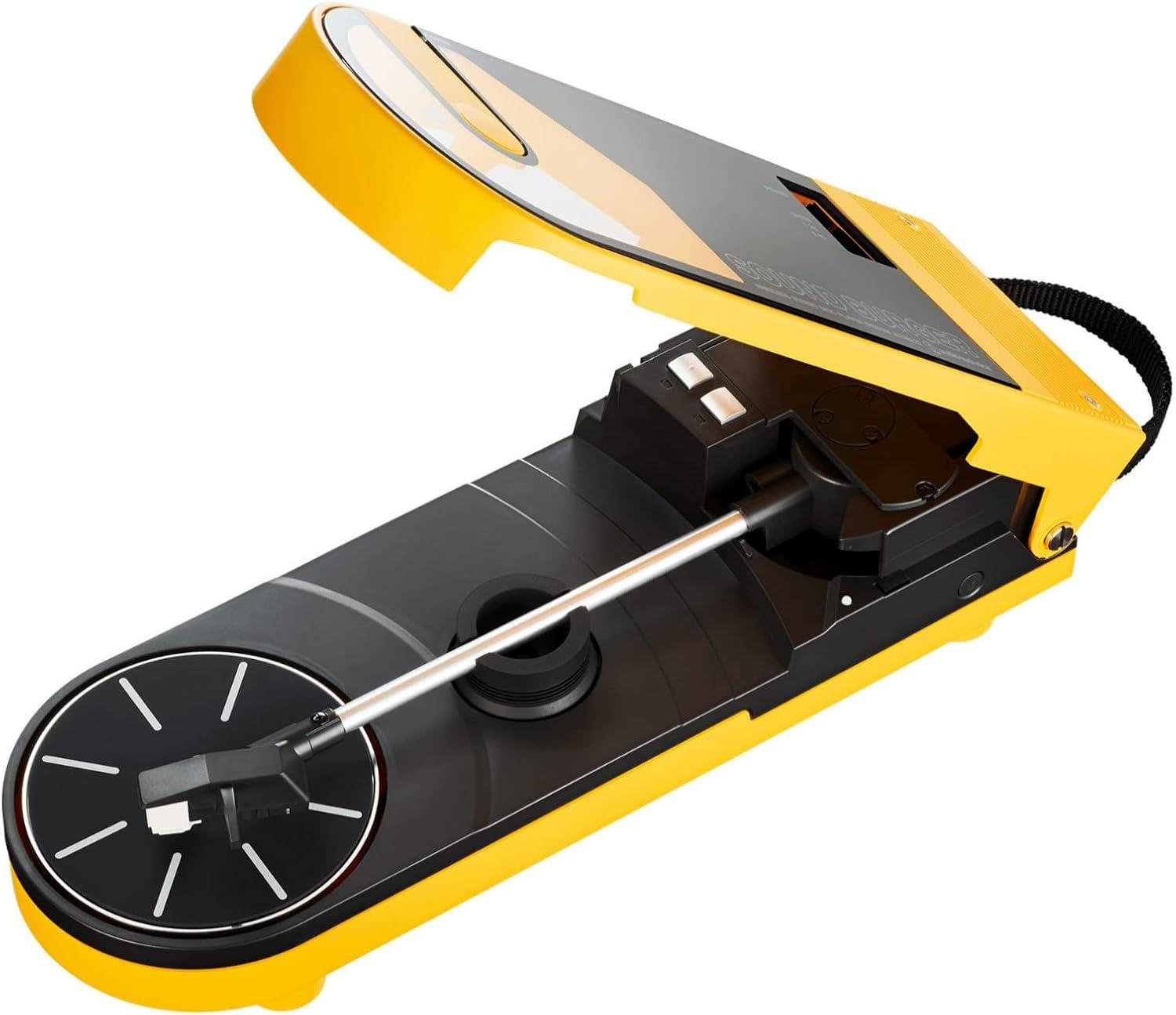 AUDIO-TECHNICA  COMPACT PORTABLE TURNTABLE, YELLOW ( AT-SB727-YL)