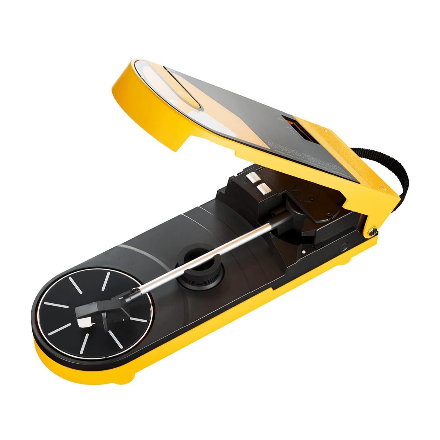 AUDIO-TECHNICA  COMPACT PORTABLE TURNTABLE, YELLOW ( AT-SB727-YL)