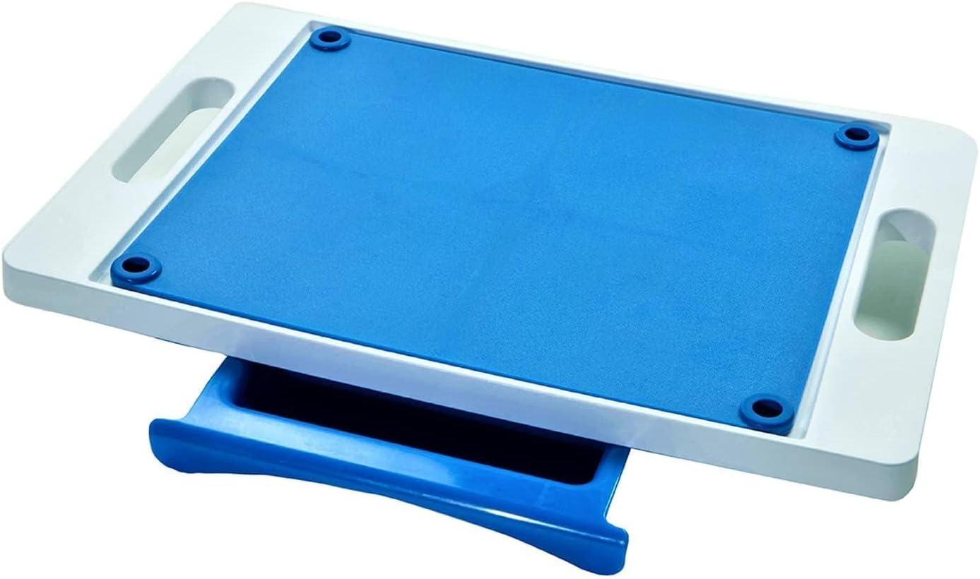 Karving King KK1 20 x 12 in. Dripless 2 in 1 System Cutting Board, Blue