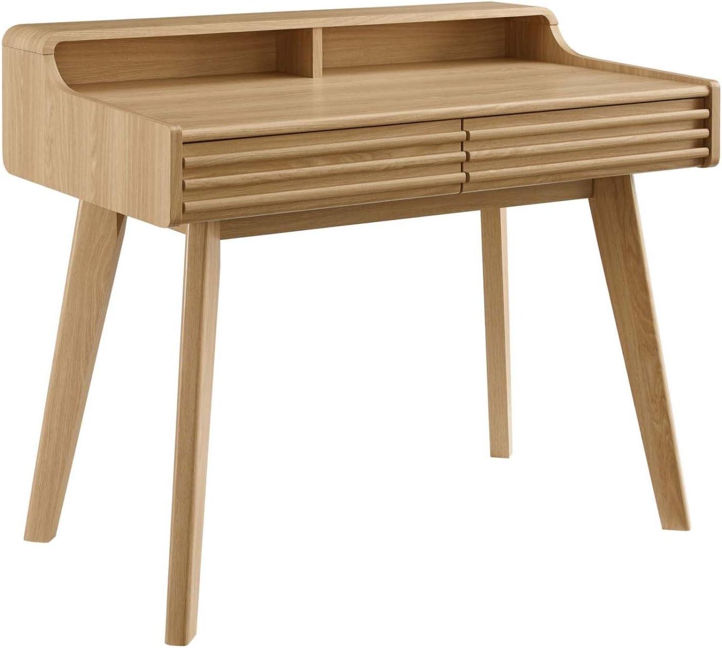 Render Writing Desk Oak - Modway