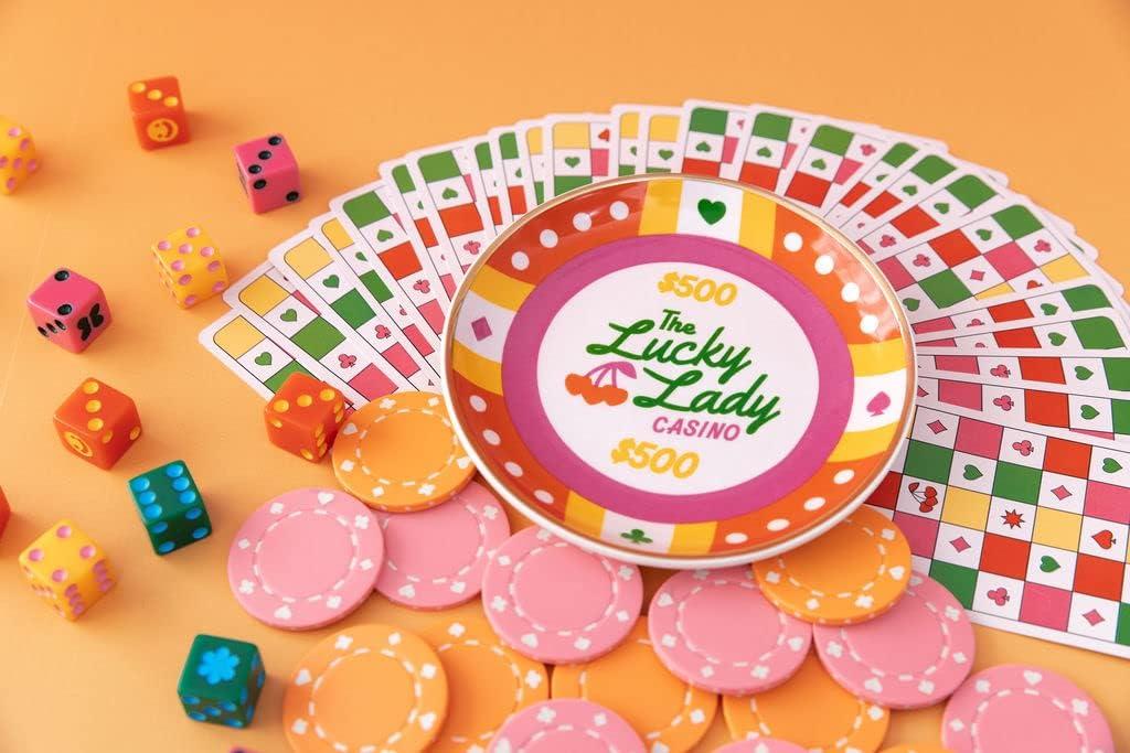Colorful Waterproof Playing Cards with Plastic Storage Case