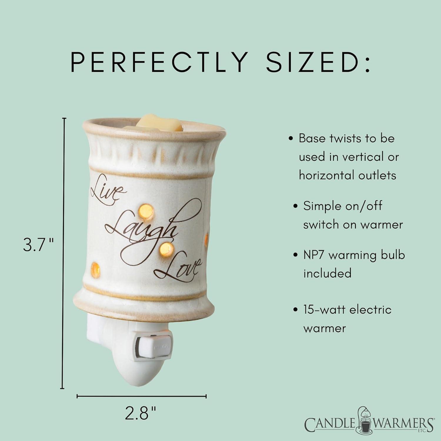 Live Laugh Love Ceramic Pluggable Wax Warmer