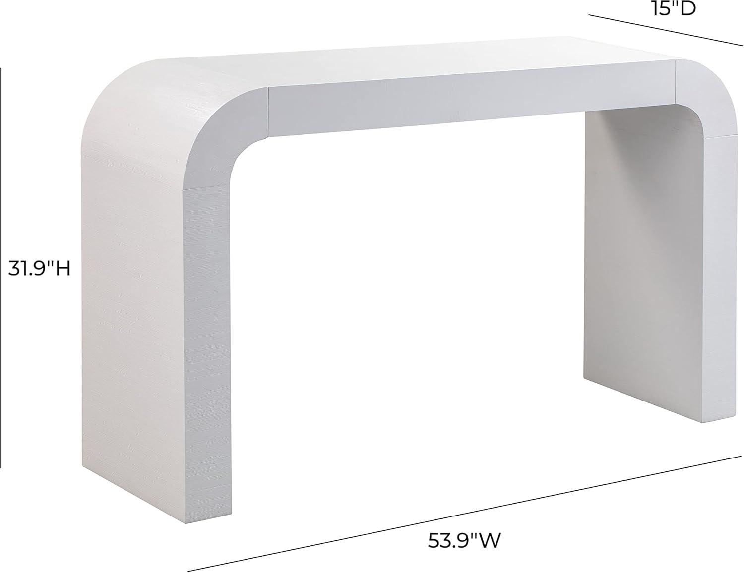 TOV Furniture  Hump White Acacia Finish Console Table