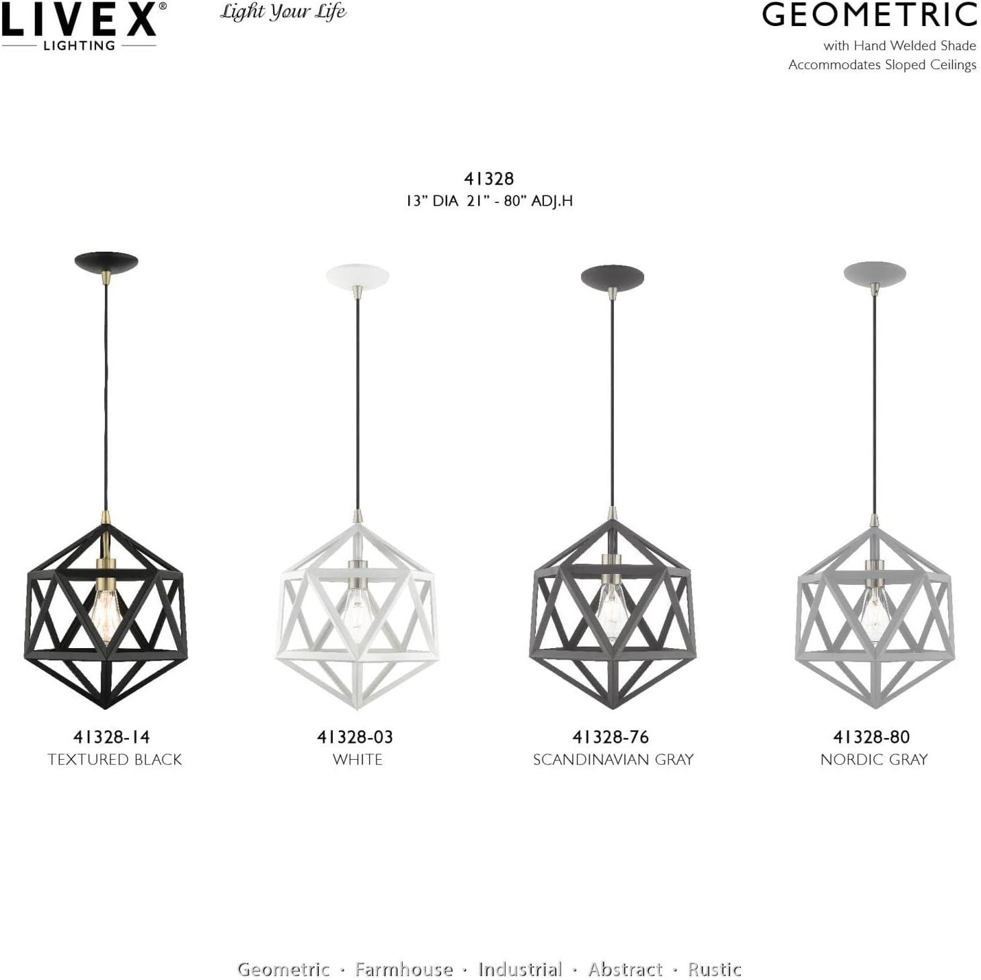 Livex Lighting Geometric 1 - Light Pendant in  Textured Black