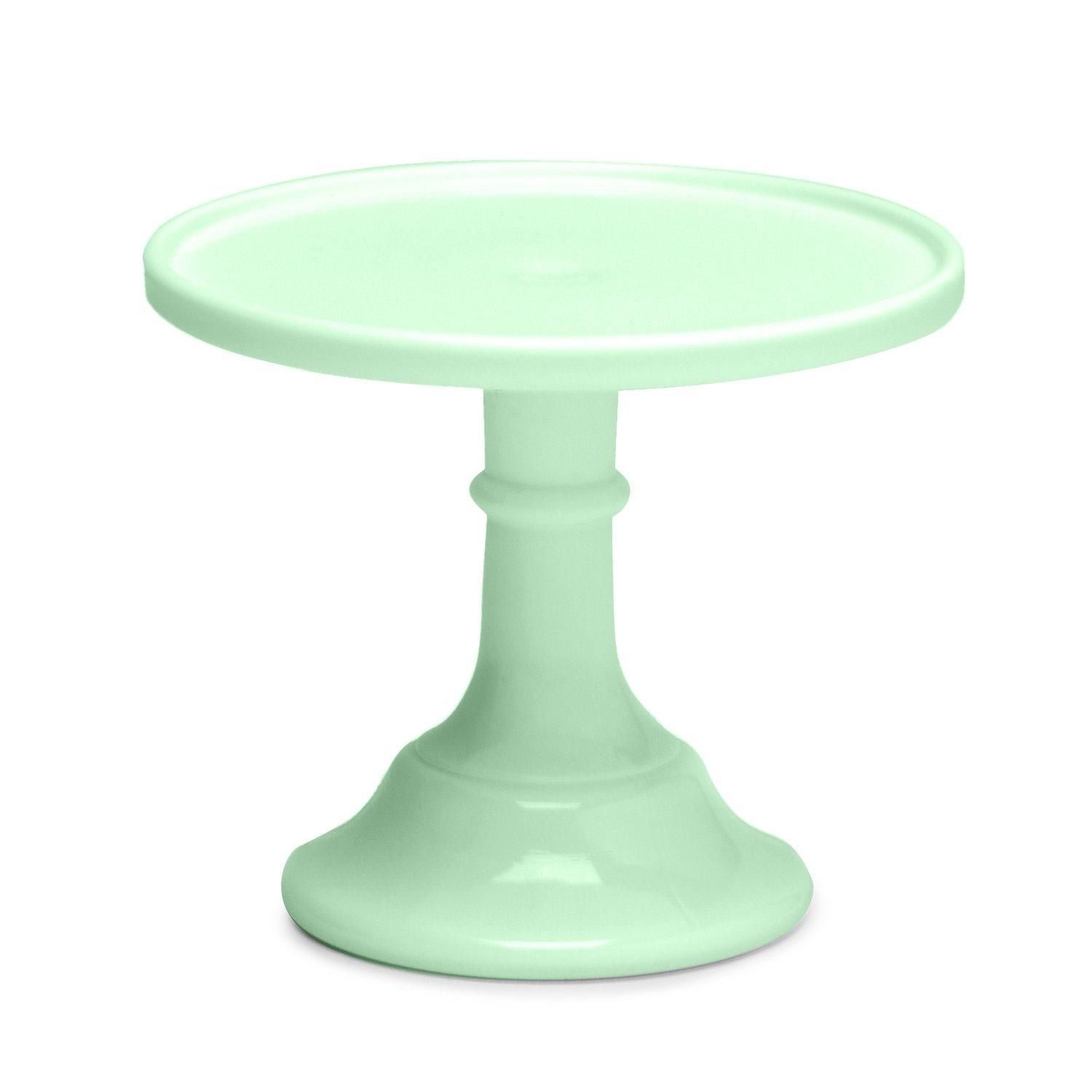 Jadeite 9" Glass Cake Stand - By Mosser Glass