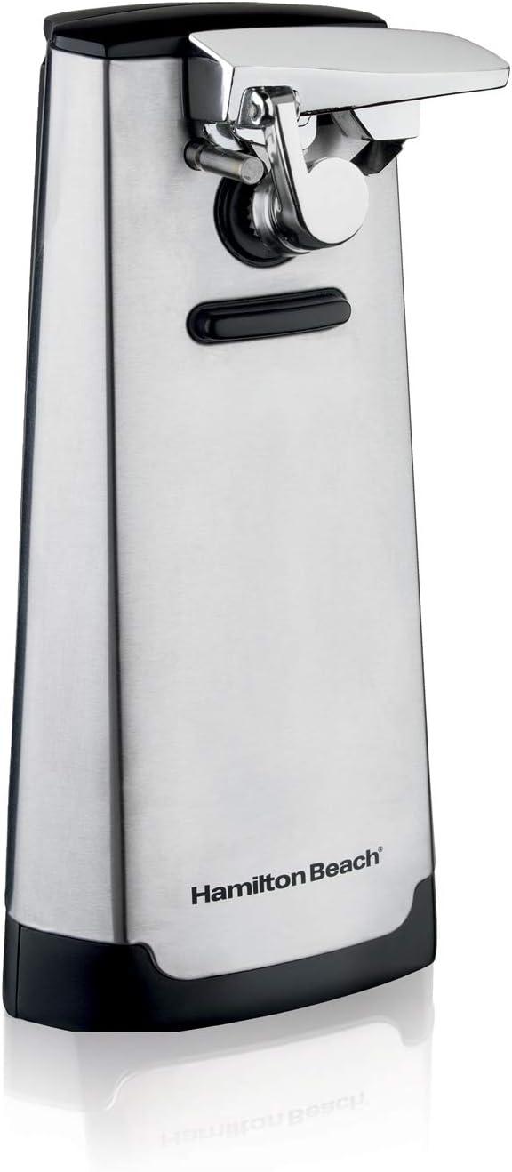 Hamilton Beach Extra-Tall Silver Electric Can Opener with Knife Sharpener