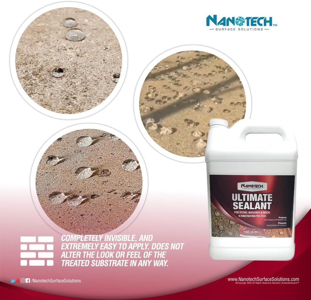 Nanotech Ultimate Sealer 1 Quart Natural for use on stone, concrete, pavers, un glazed tile, clay tiles, wood