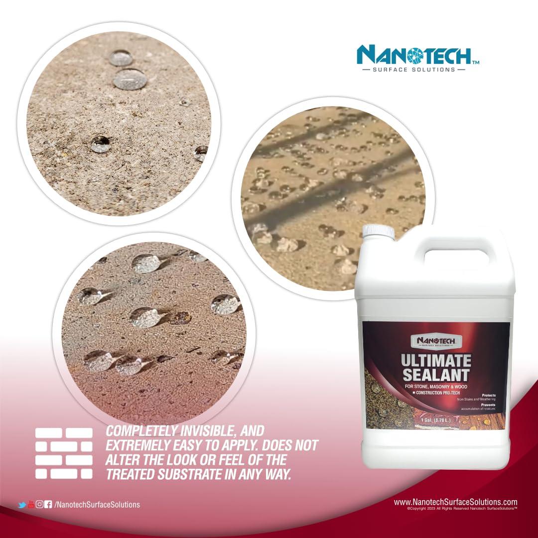 Nanotech Ultimate Sealer 1 Quart Natural for use on stone, concrete, pavers, un glazed tile, clay tiles, wood