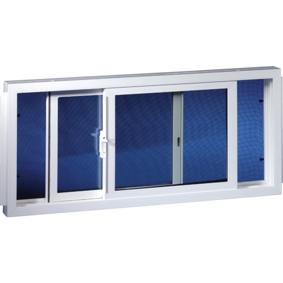 Duo Corp 3214SLID Double Slider Basement Window, 32 X 14 in, Vinyl