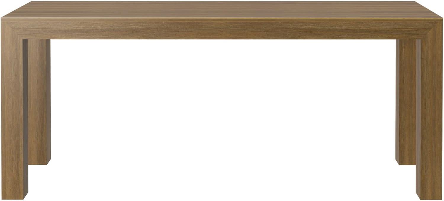 Pecan Wirebrush 72" Solid Wood Rectangular Dining Table