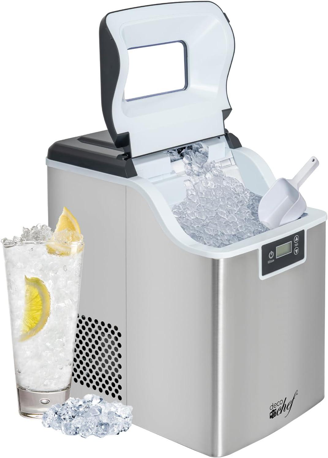 Deco Chef 44 Lb. Daily Production Nugget Clear Ice Ice Maker