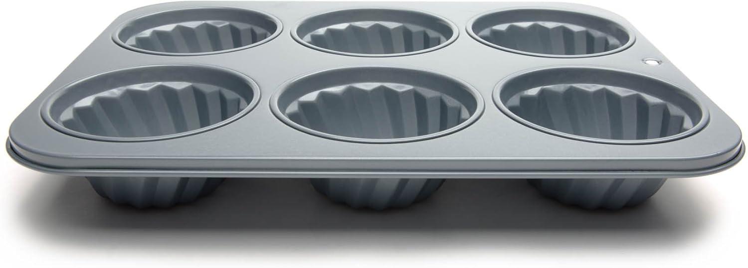 Jumbo Non-Stick Carbon Steel Fluted Muffin Pan